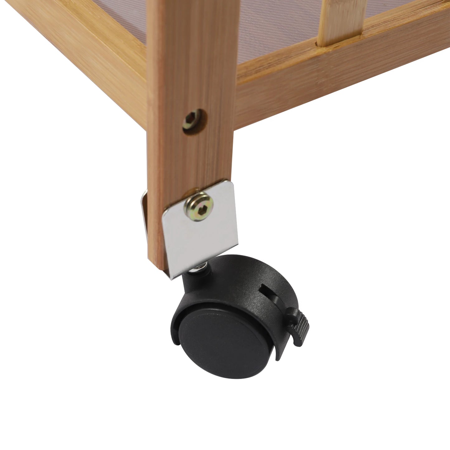 31.5 Inch Tall Rolling Storage Cart with 3 Tiers