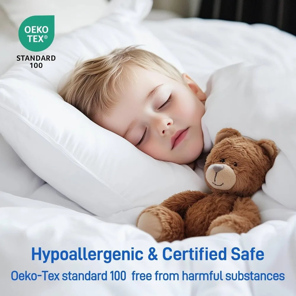 Set of 2 Queen Size Hypoallergenic Pillows