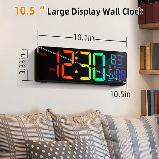10.5" Digital LED Wall Clock