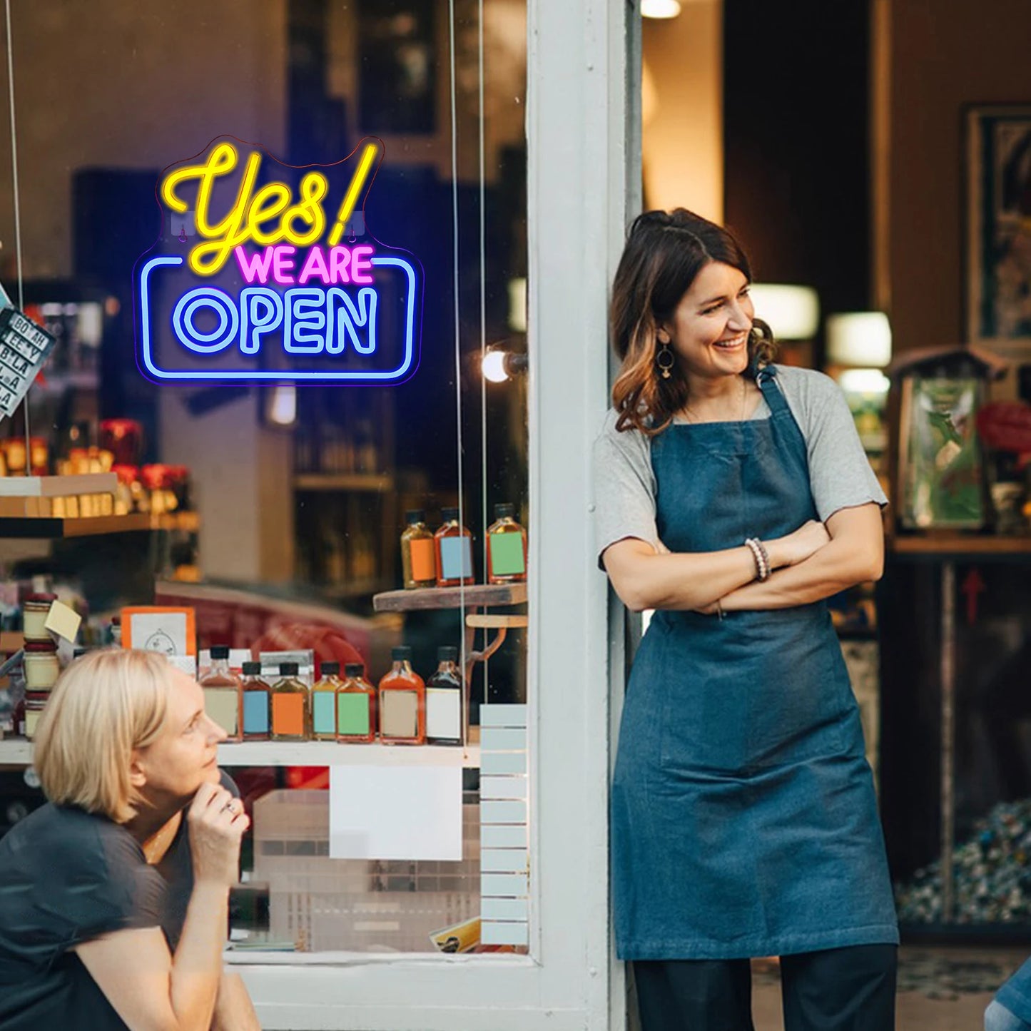 Neon Sign Yes We Are Open