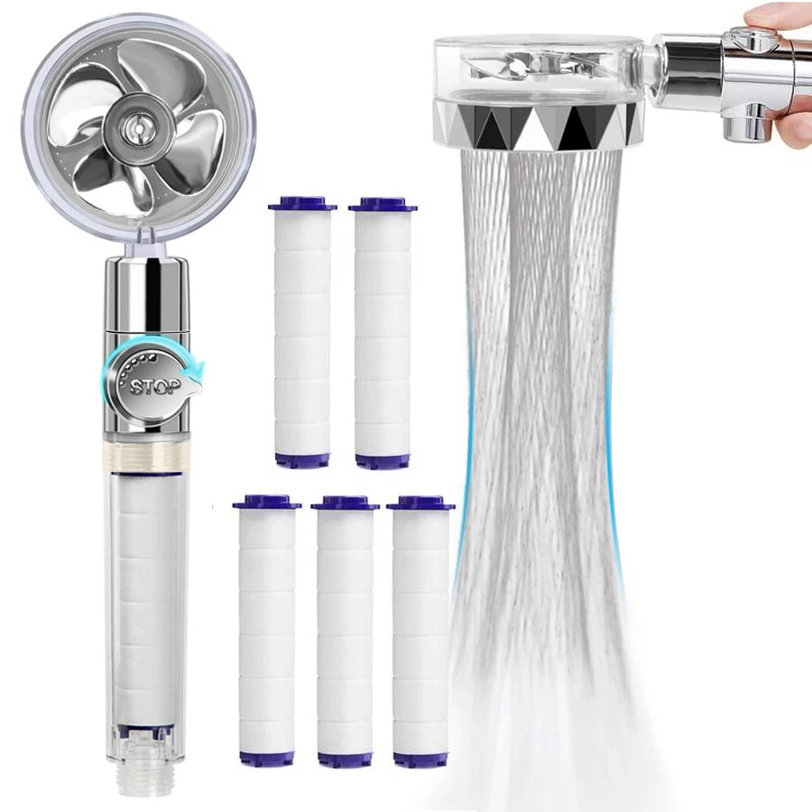 Turbocharged Handheld Shower Head