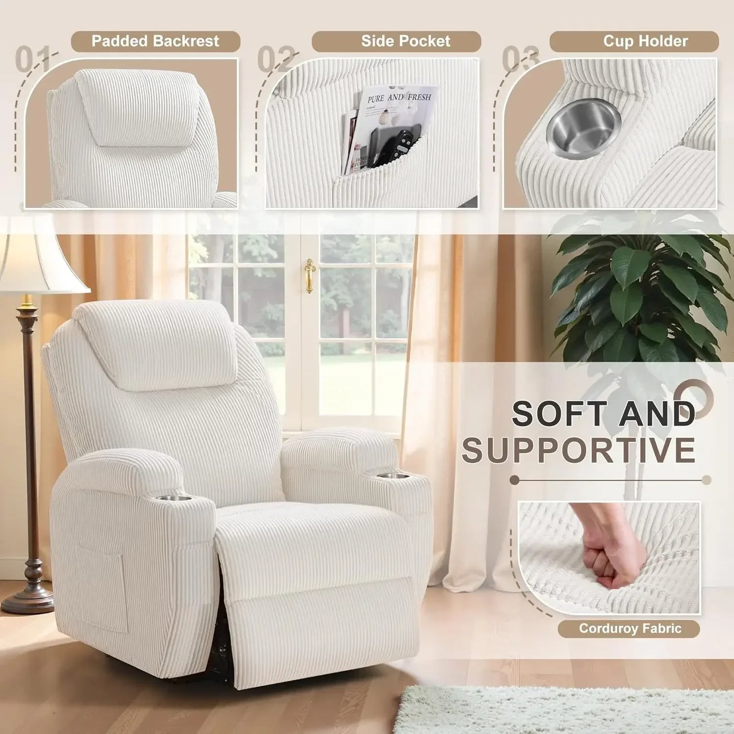 Power Lift Recliner Chair for Elderly
