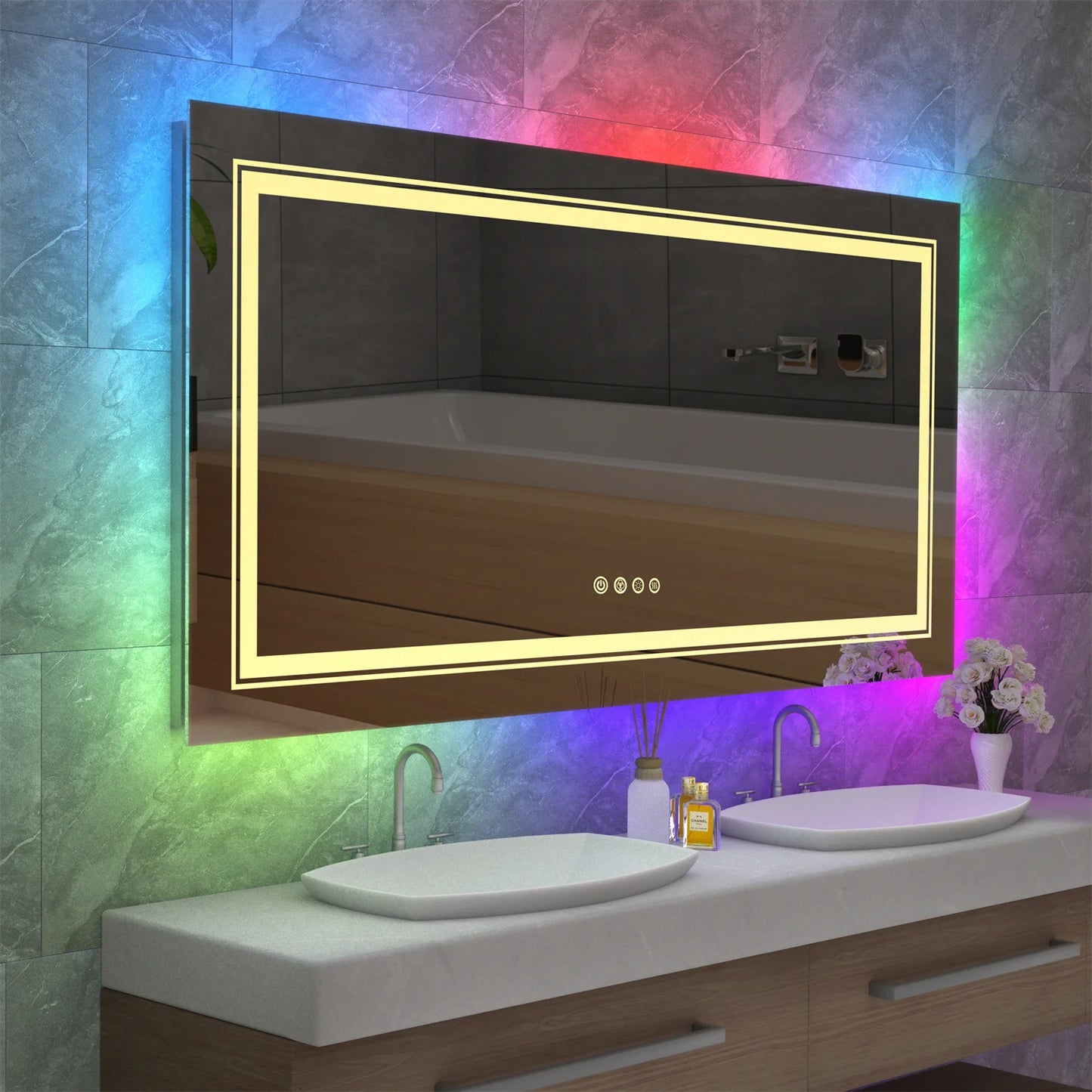Large Bathroom LED Vanity Mirror