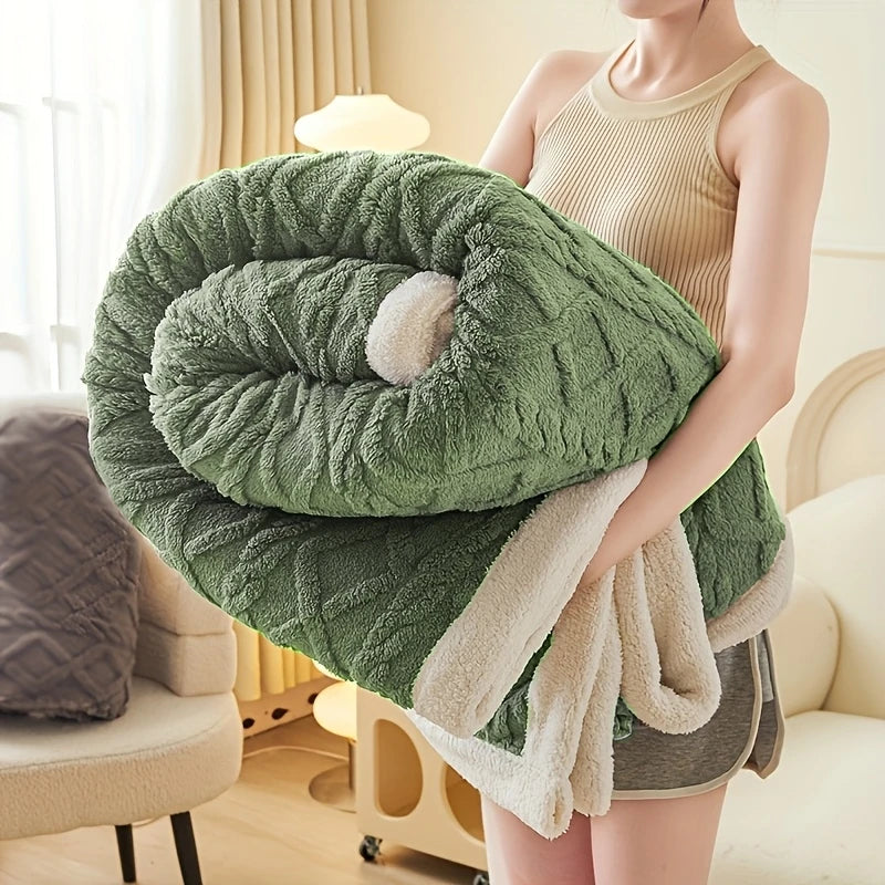 Jacquard Sherpa Weighted Blanket