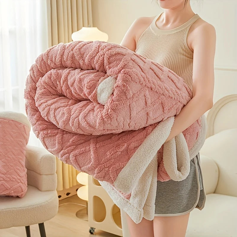 Jacquard Sherpa Weighted Blanket