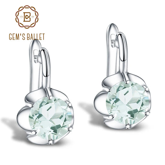GEM'S BALLET 925 Sterling Silver and Natural Gem Earrings