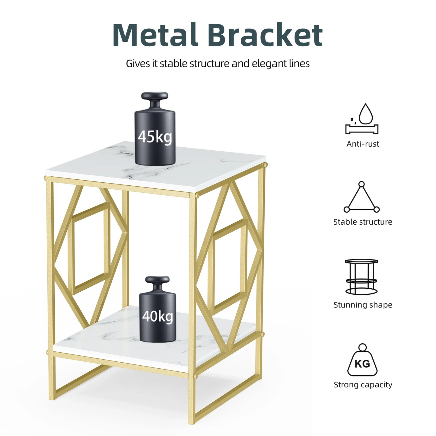 Luxury Marble End Table