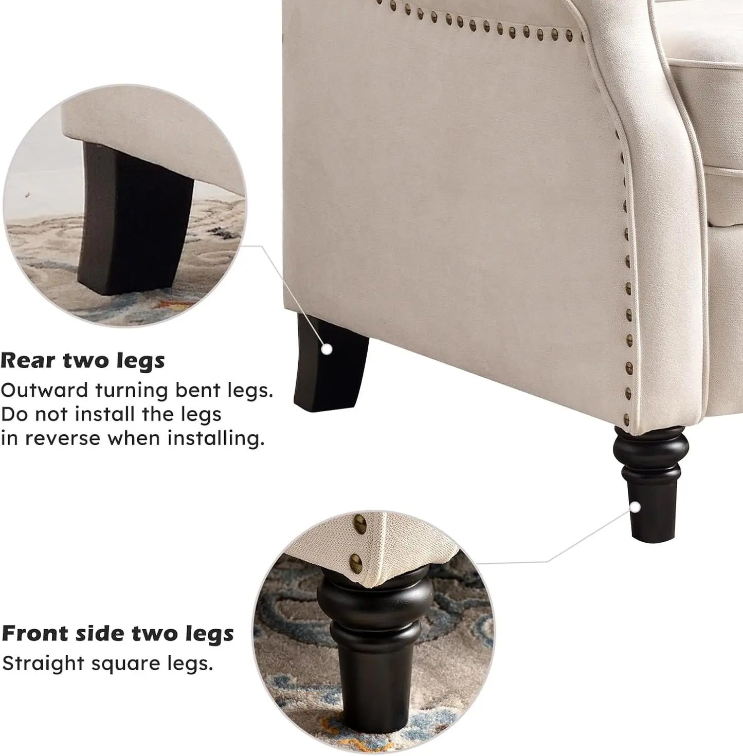 EBELLO Push Back Recliner