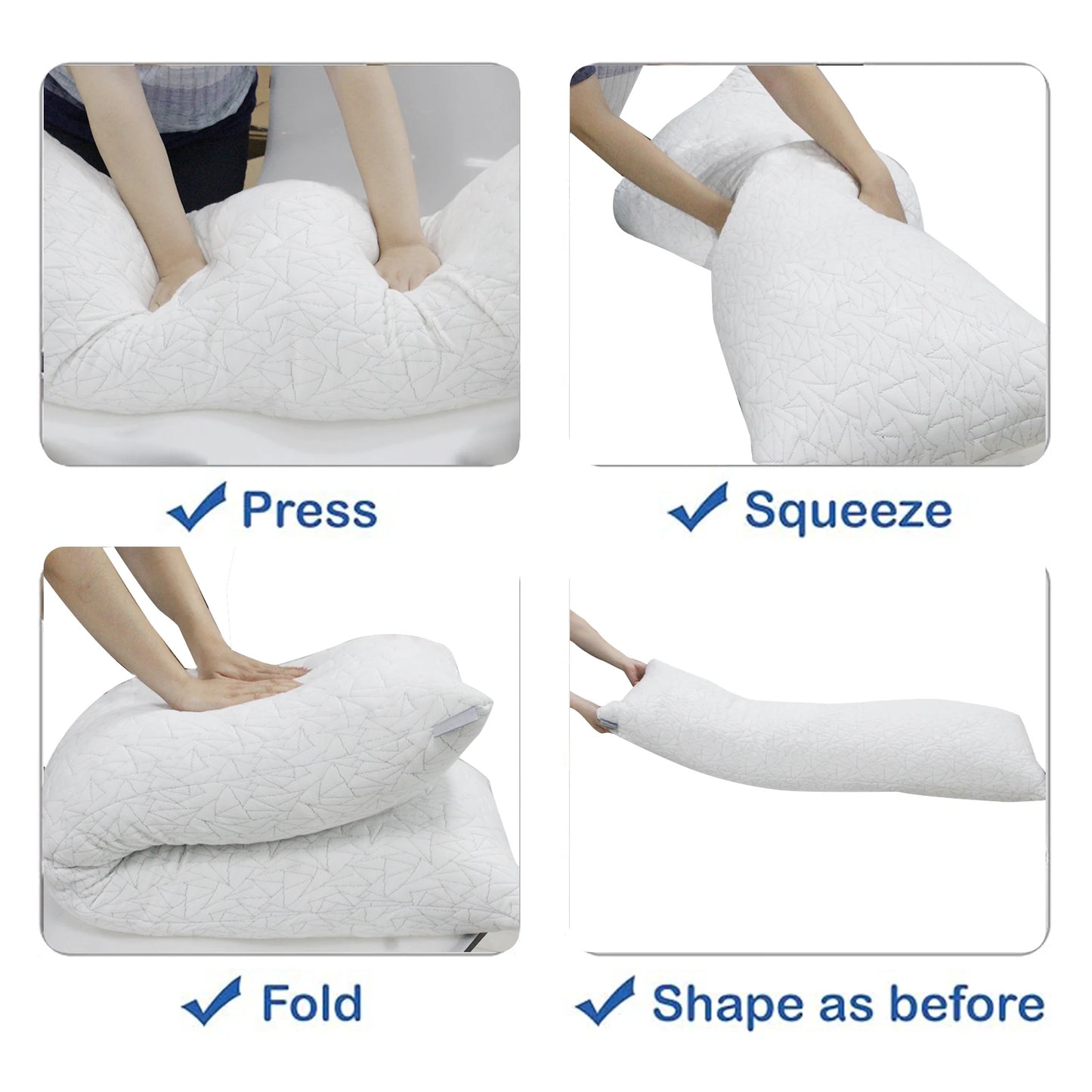 Memory Foam Fluffy Body Pillow