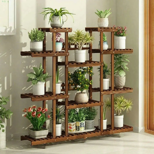 Wooden Plant Shelf For Indoor or Outdoor