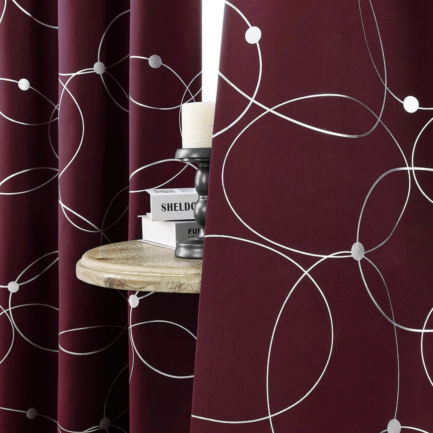 4 Piece Grommet Thermal Blackout Curtains