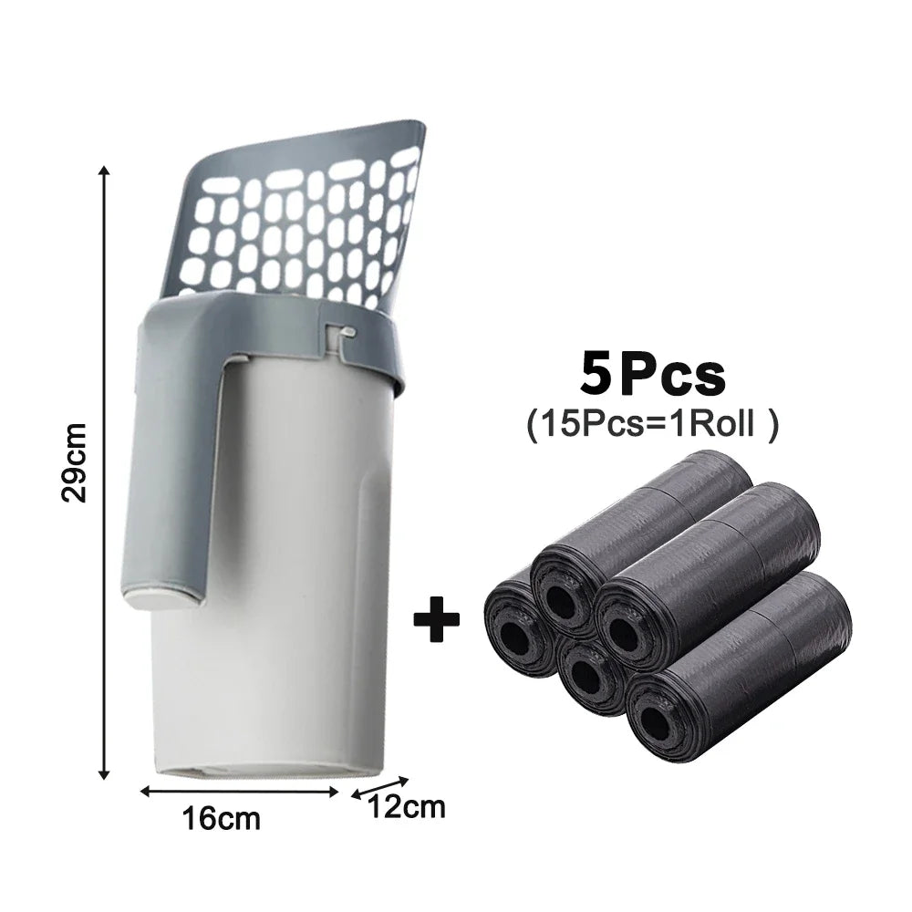 Cat Litter Shovel Scoop with Refill Bags