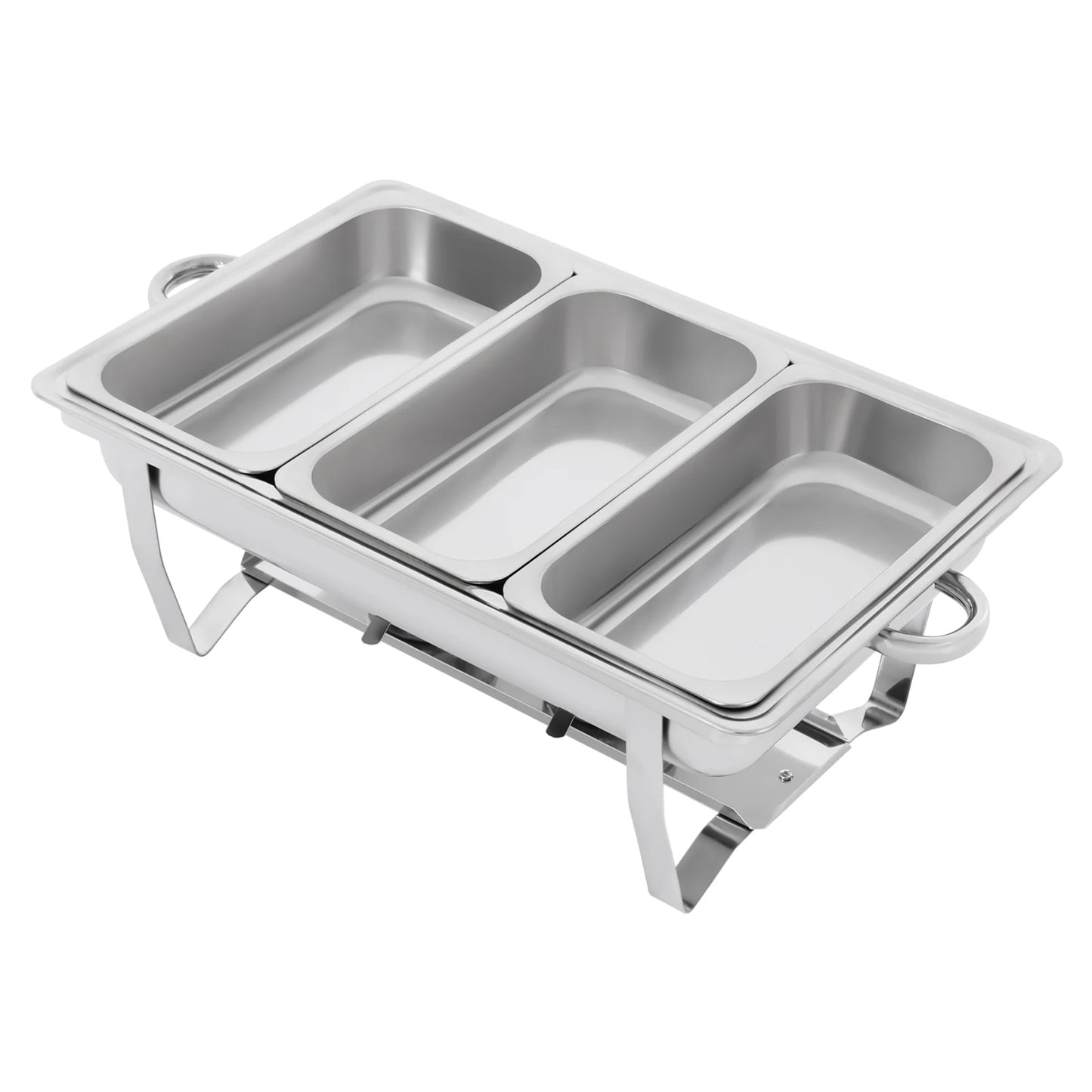 3-Compartment 410 Stainless Steel Chafing Dish