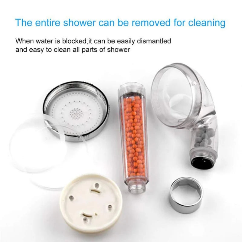 LED 7-color Changing Shower Head with Filtration