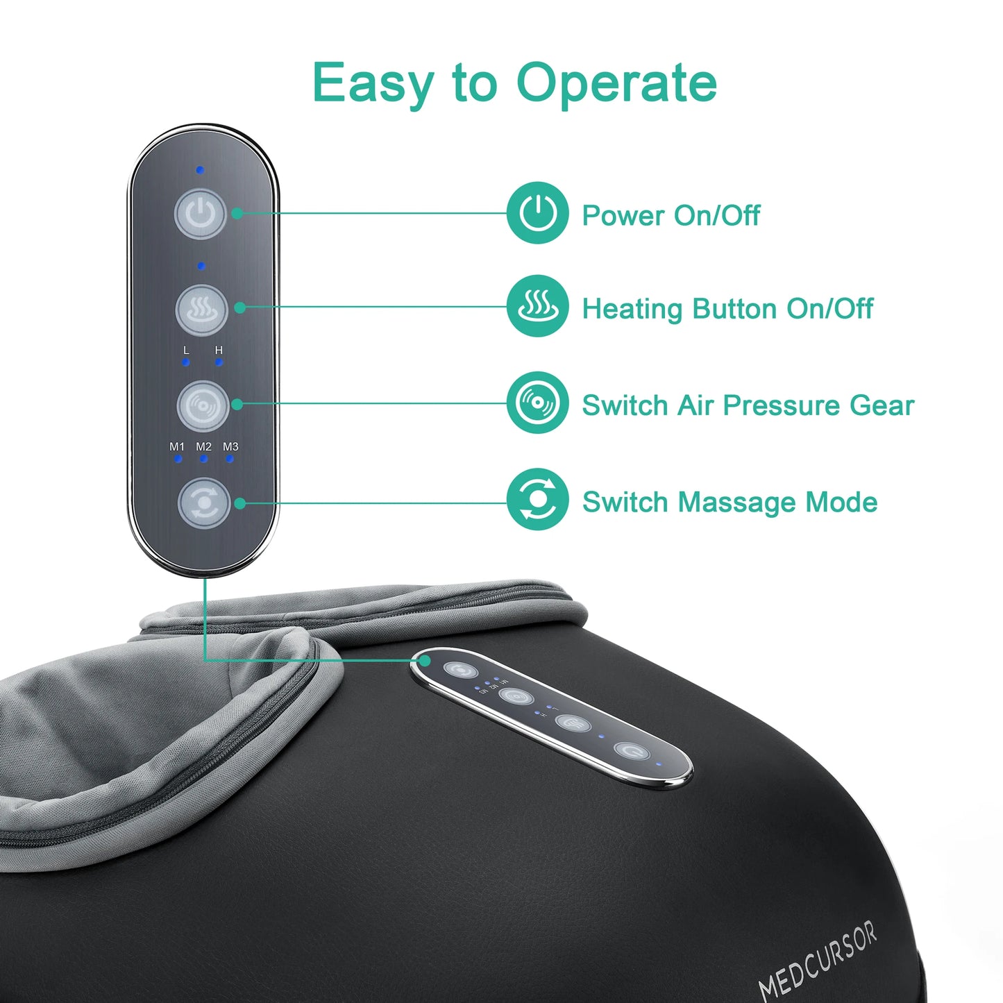 Medcursor Shiatsu Foot Massage Machine with Heat
