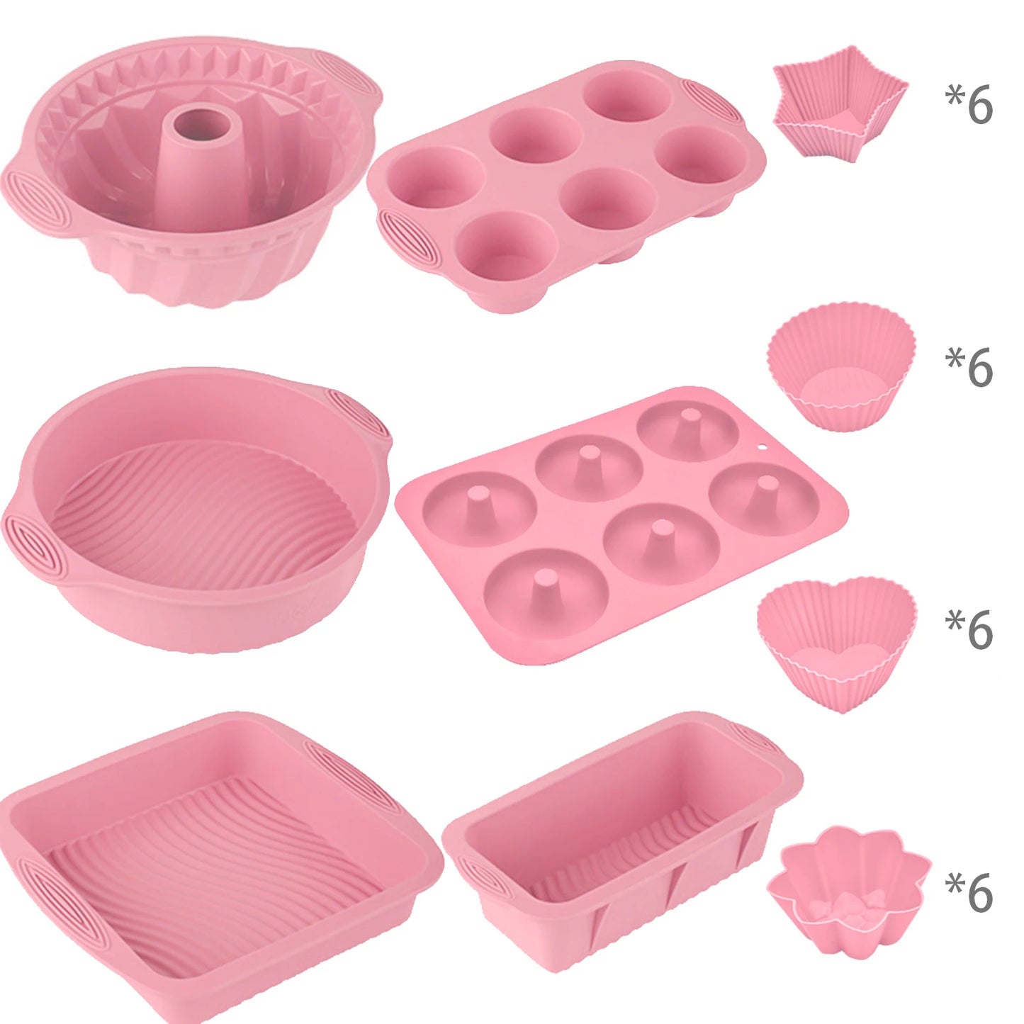30Pcs Silicone Baking Molds