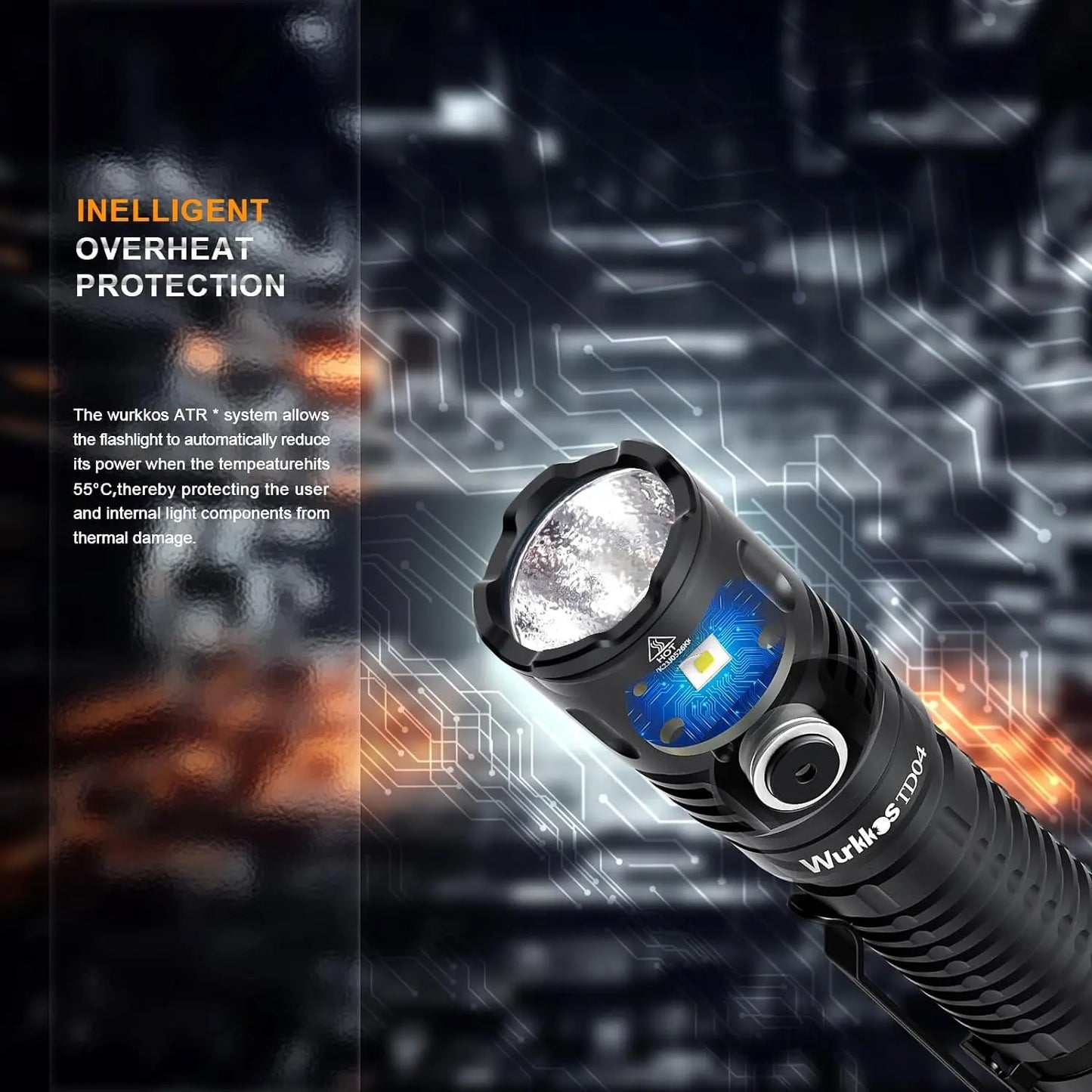 Wurkkos TD04 Flashlight With USB C Interface