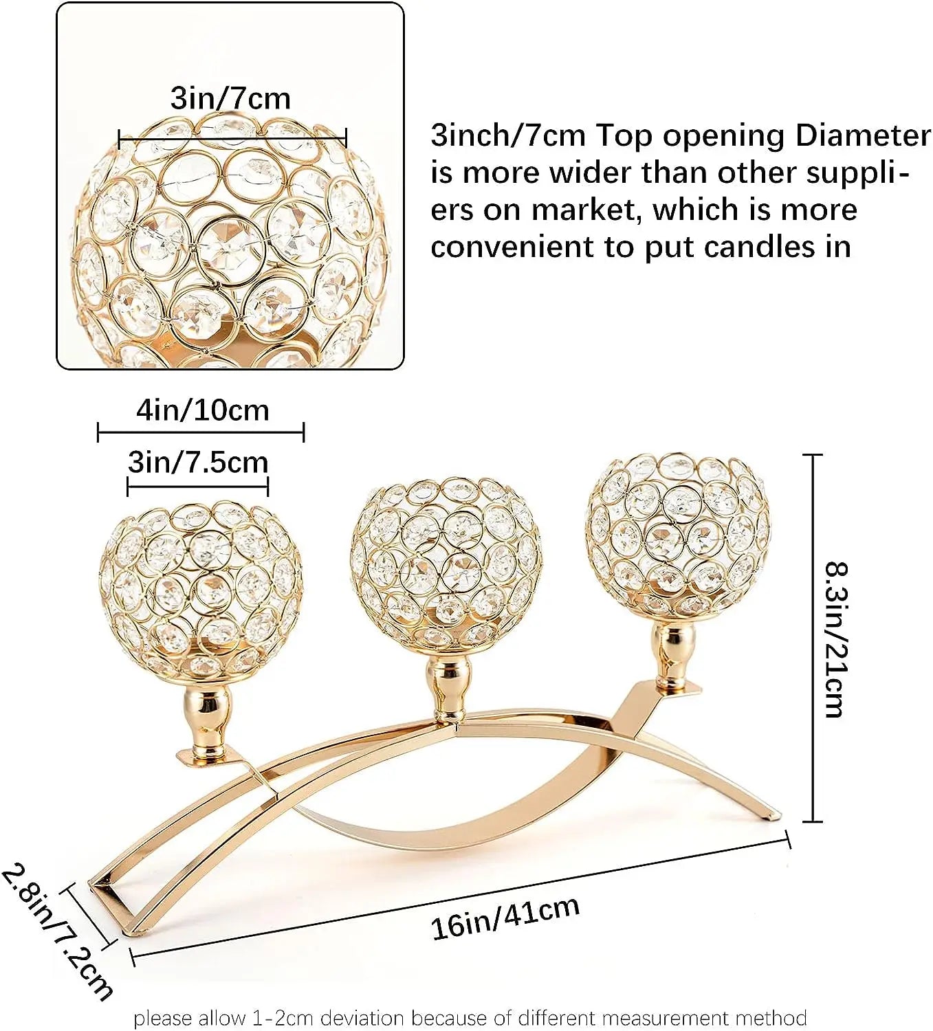 Crystal Table Candelabra Centerpiece DiningRoom