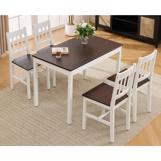 Farmhouse Dining Table and Chairs Set for Small Spaces