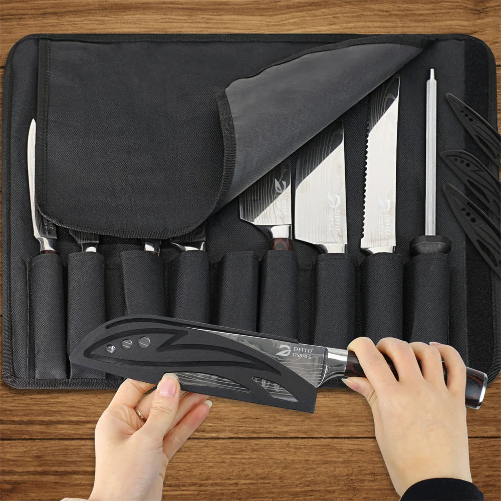 MDHAND 8pcs Kitchen Knife Set