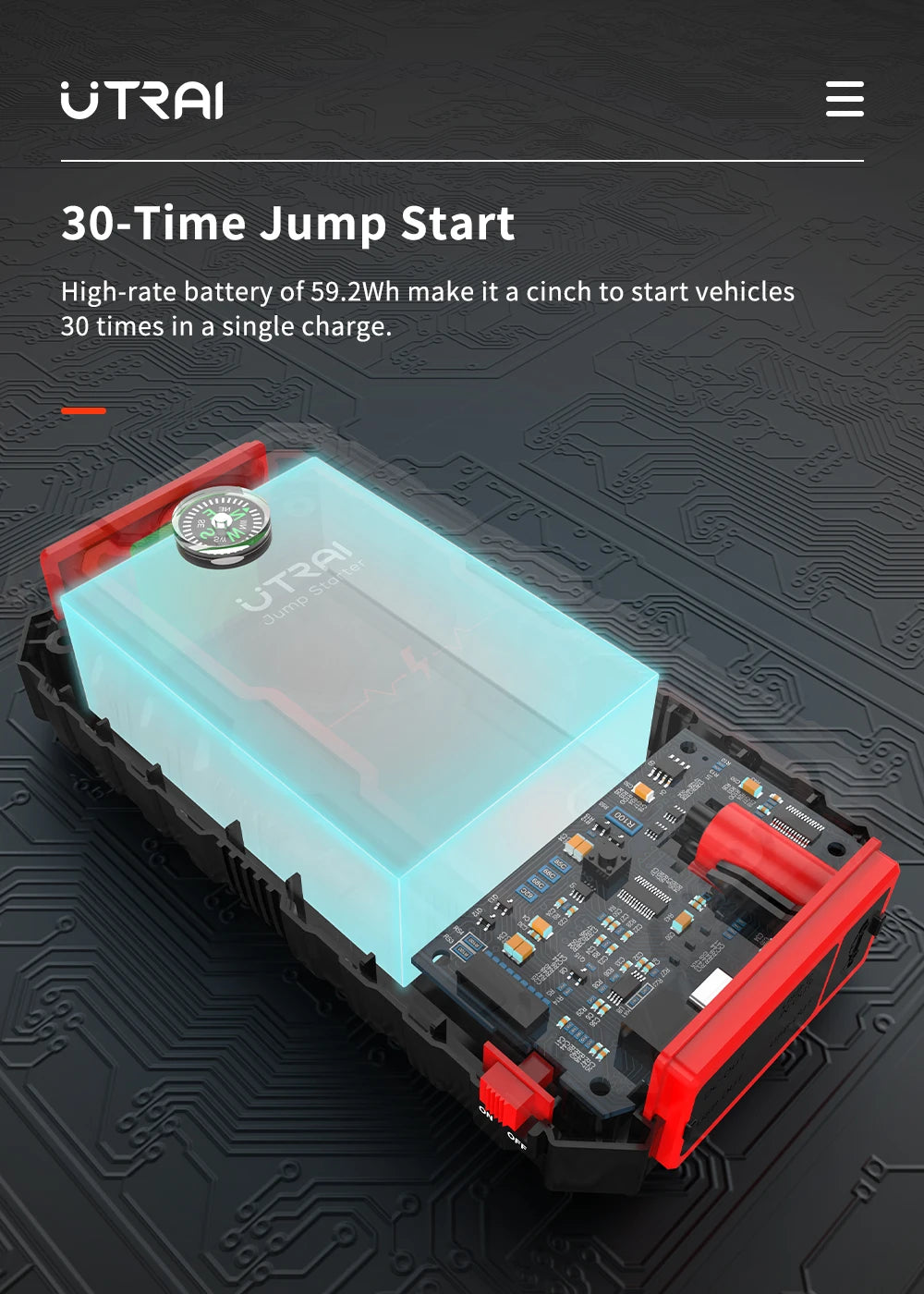 UTRAI Power Bank Emergency Car Battery Starter