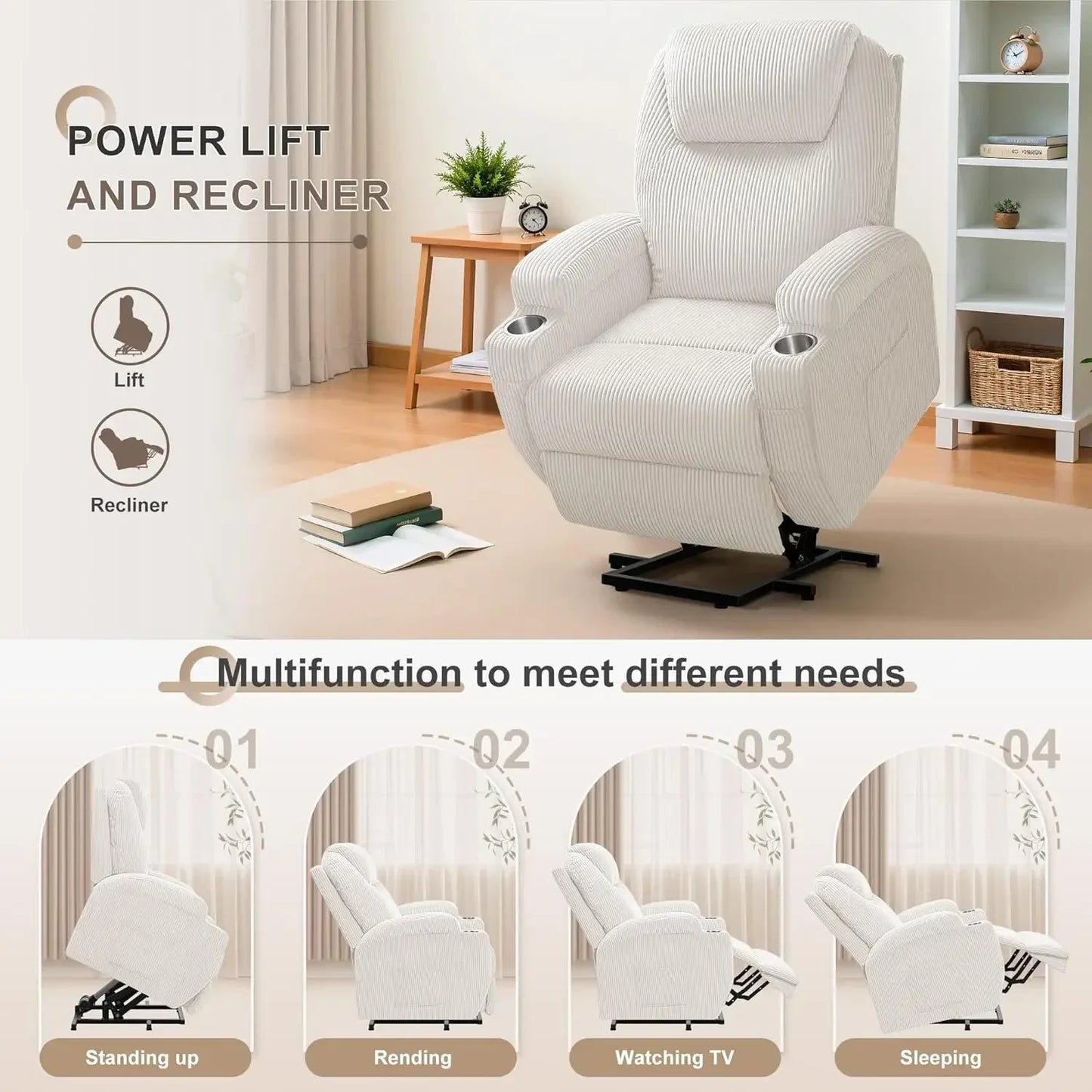 Power Lift Recliner Chair for Elderly