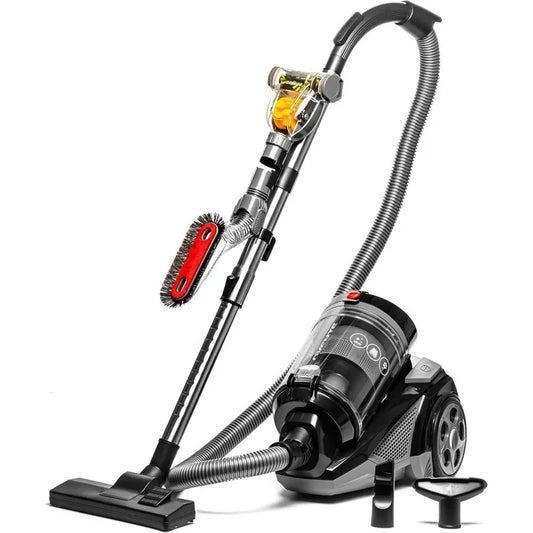 Ovente Heavy Duty Electric Bagless Canister Vacuum Cleaner