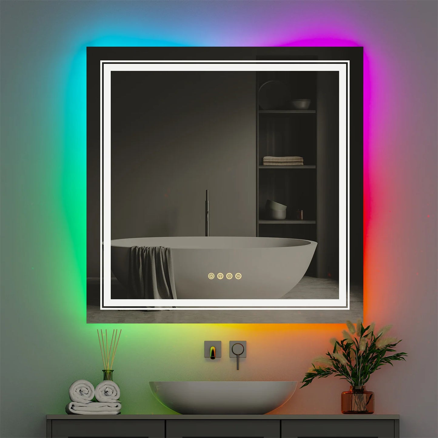 Large Bathroom LED Vanity Mirror