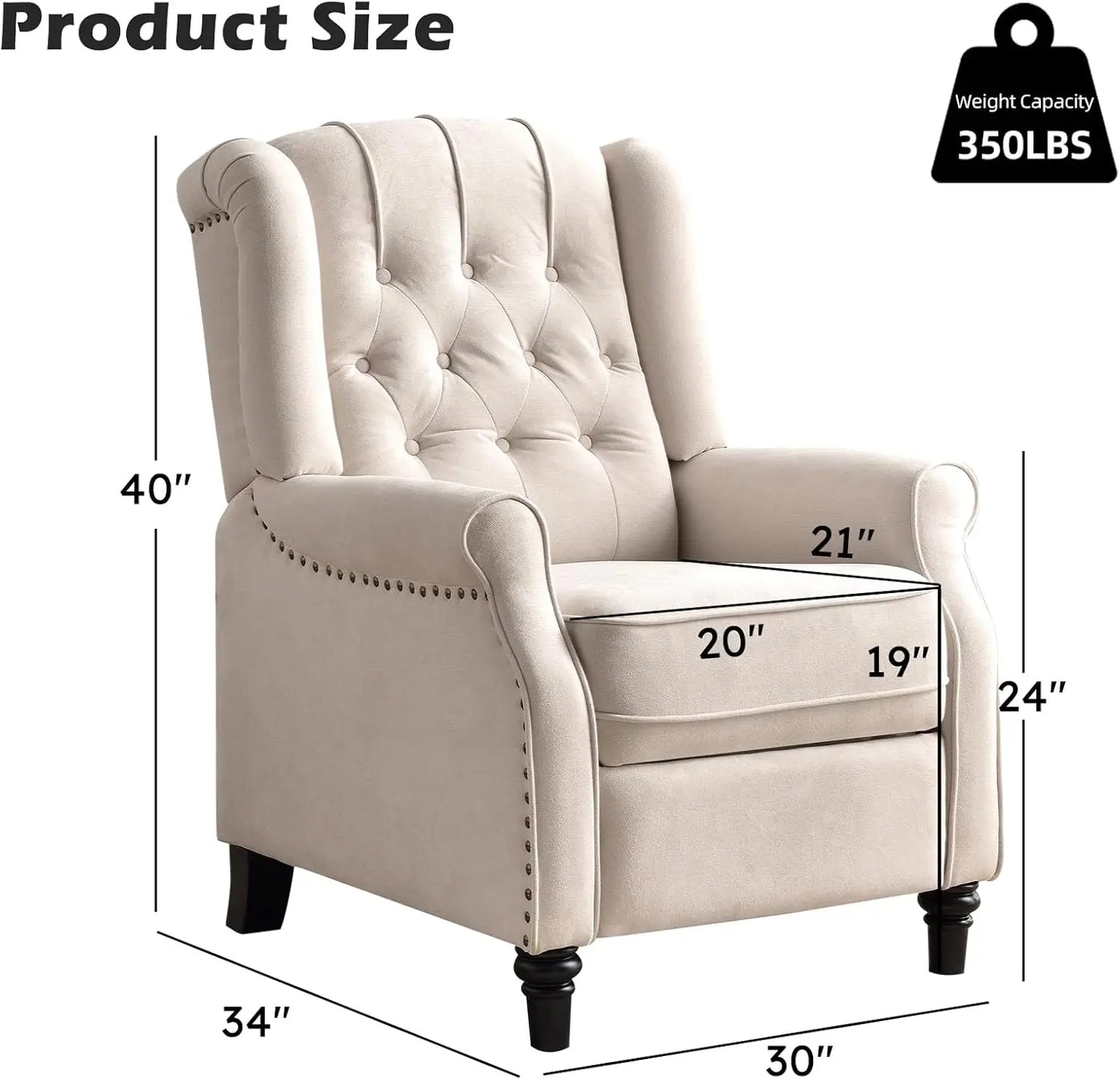 EBELLO Push Back Recliner