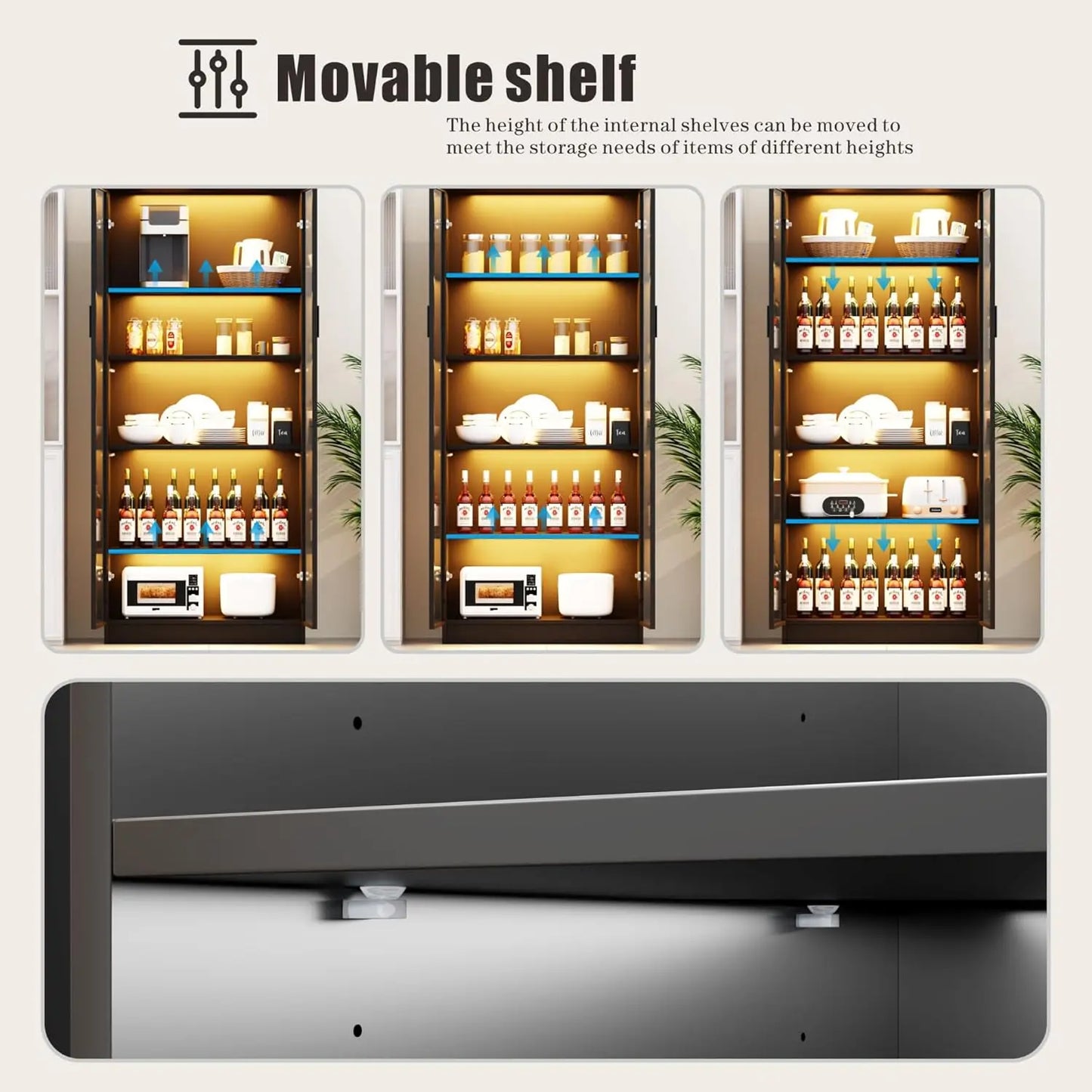 Tall or Corner Configuration LED Display Cabinet