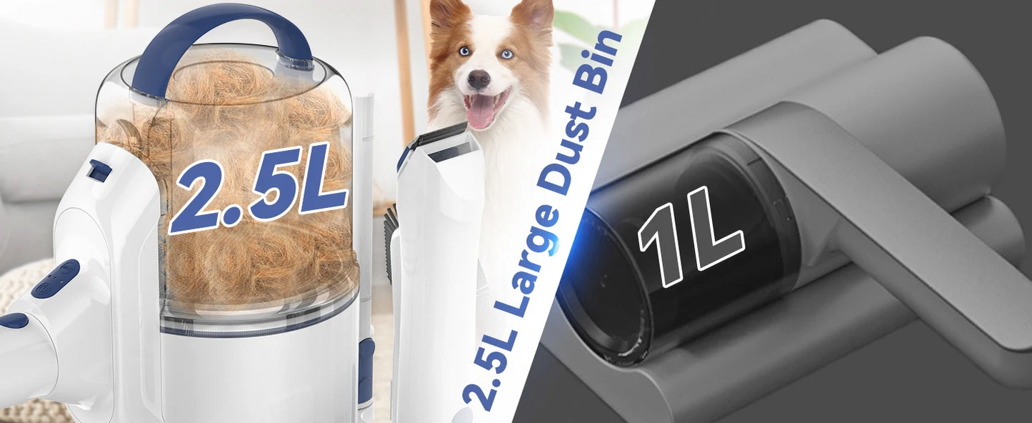 Yinole Pet Grooming Vacuum, with Clippers