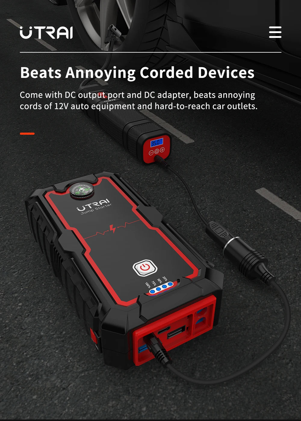 UTRAI 2000A Car Jump Starter Power Bank