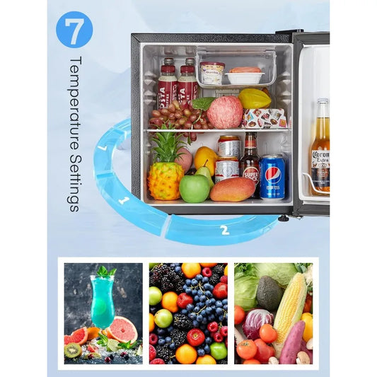 1.6 Cu.ft Mini Fridge with Freezer