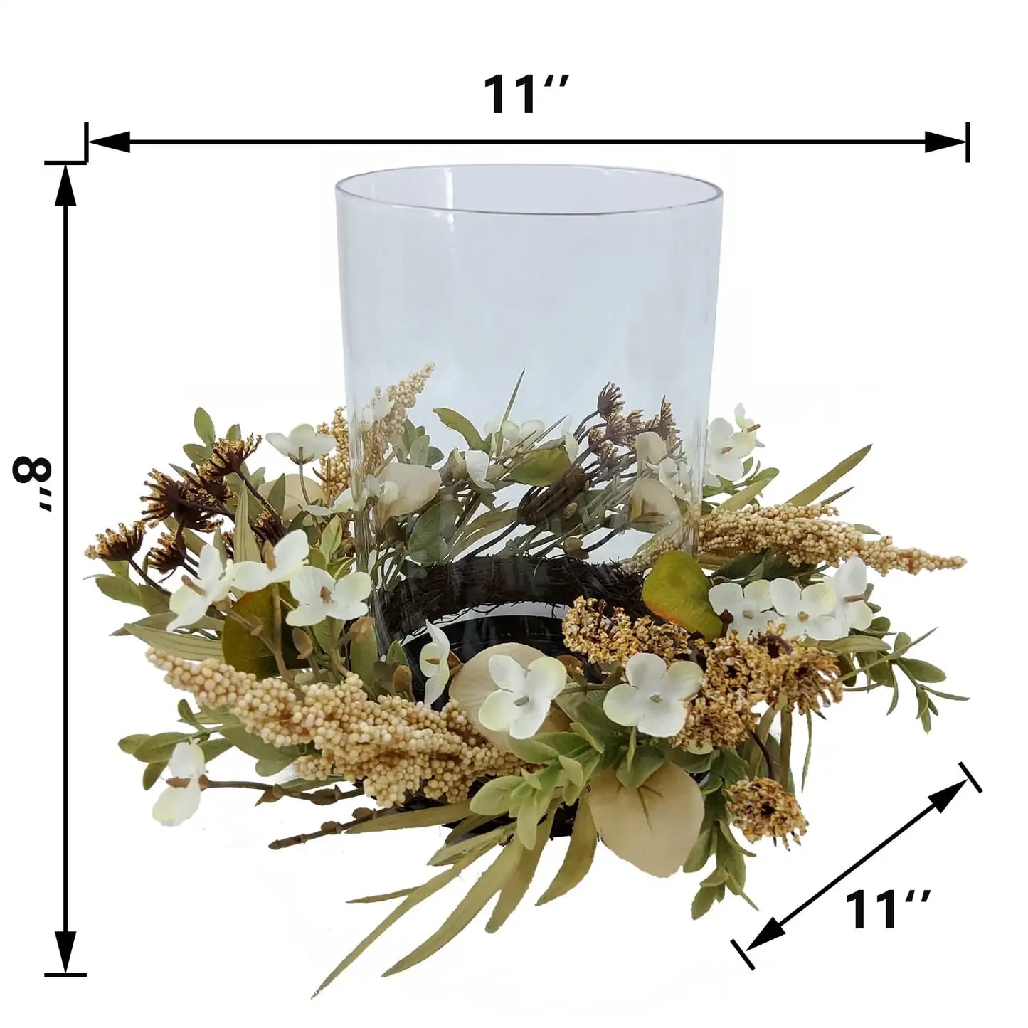 (Pack of 2) Indoor Hurricane Pillar Candle Holders