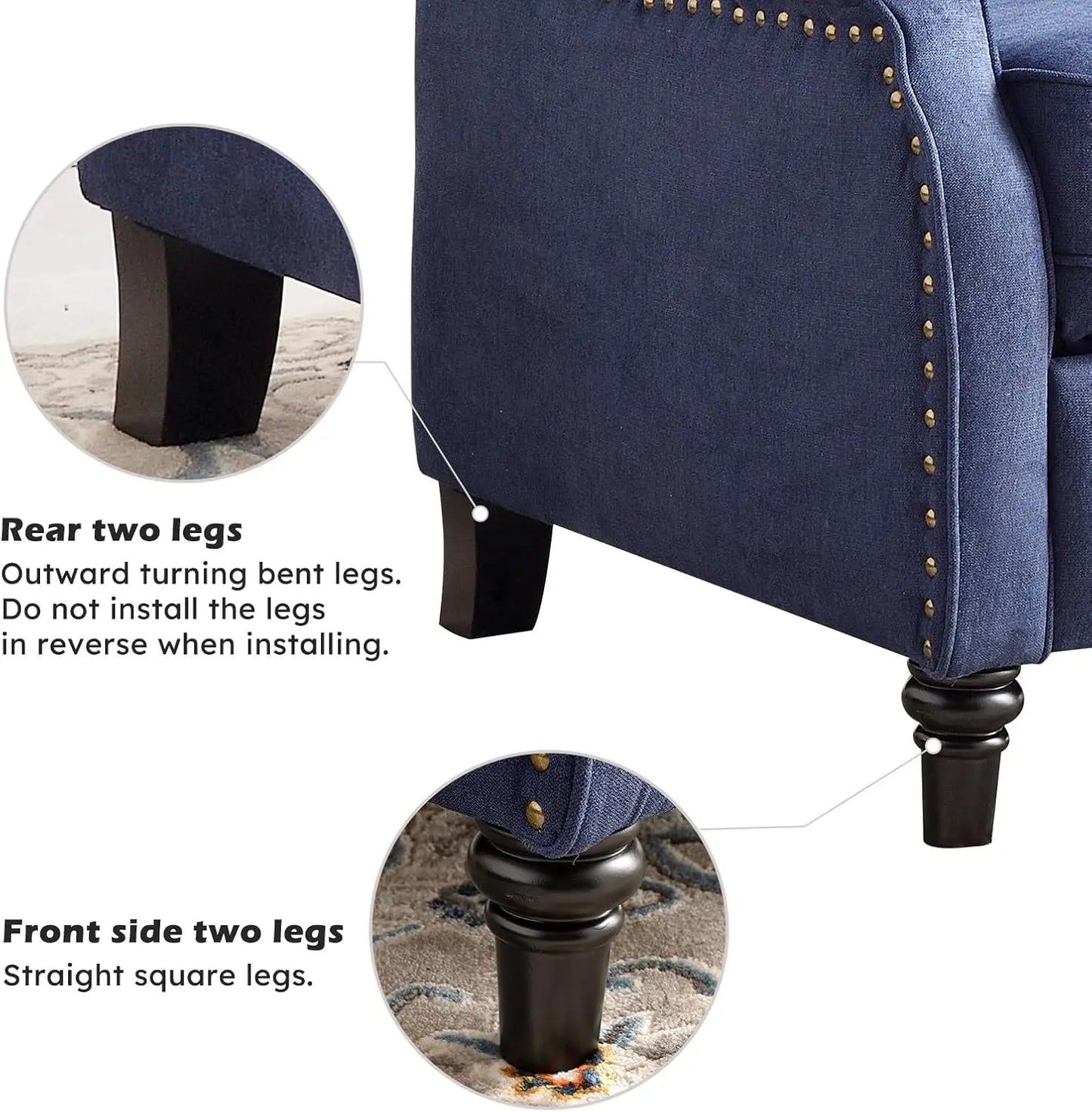 EBELLO Push Back Recliner