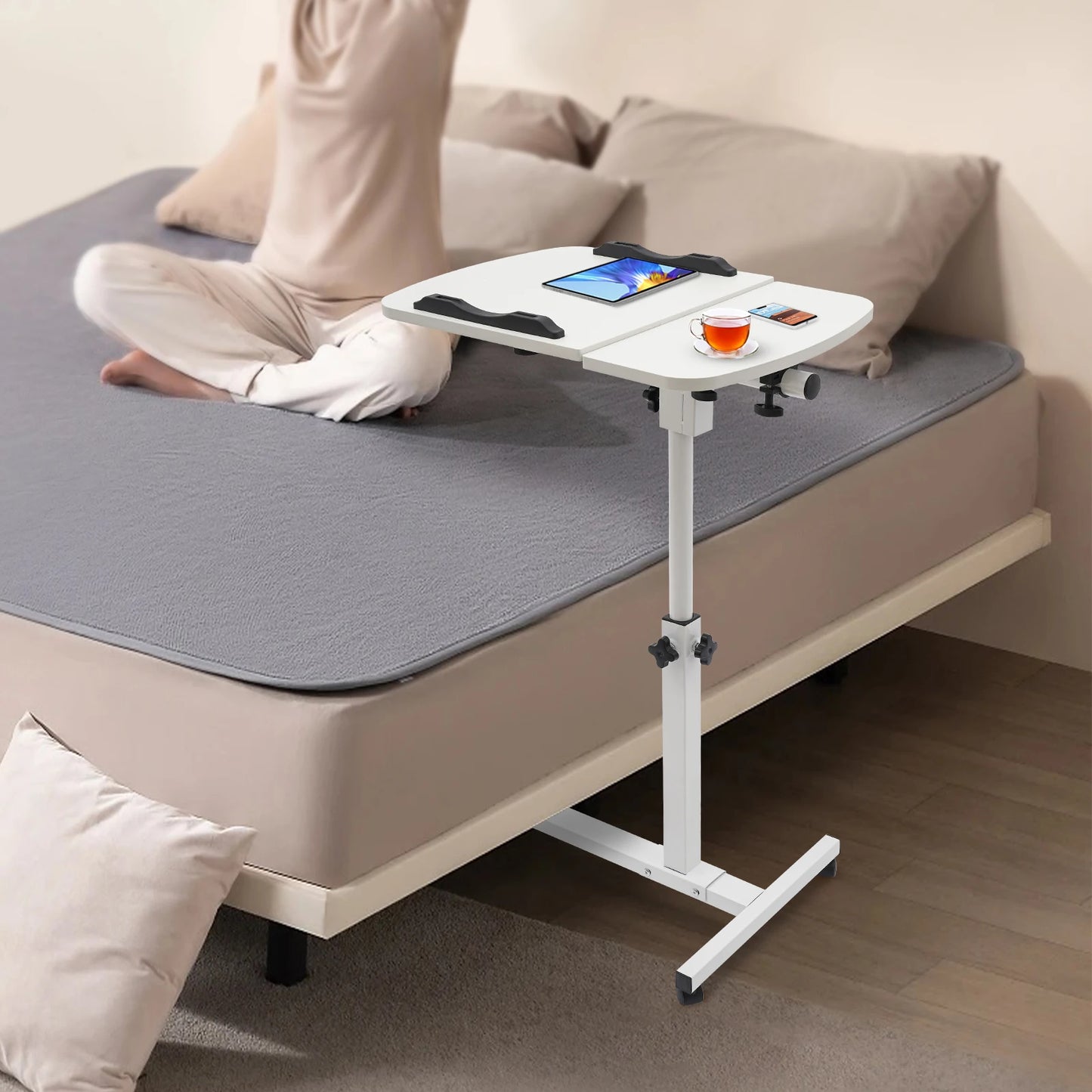 Laptop Desk Stand 360° Adjustable Tilting Over Bed or Chair Side Table