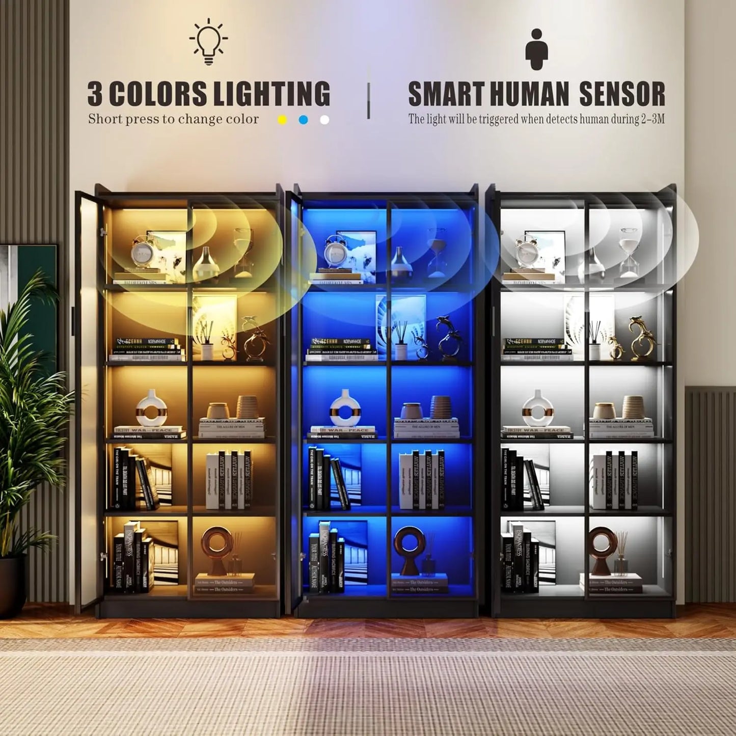 Tall or Corner Configuration LED Display Cabinet