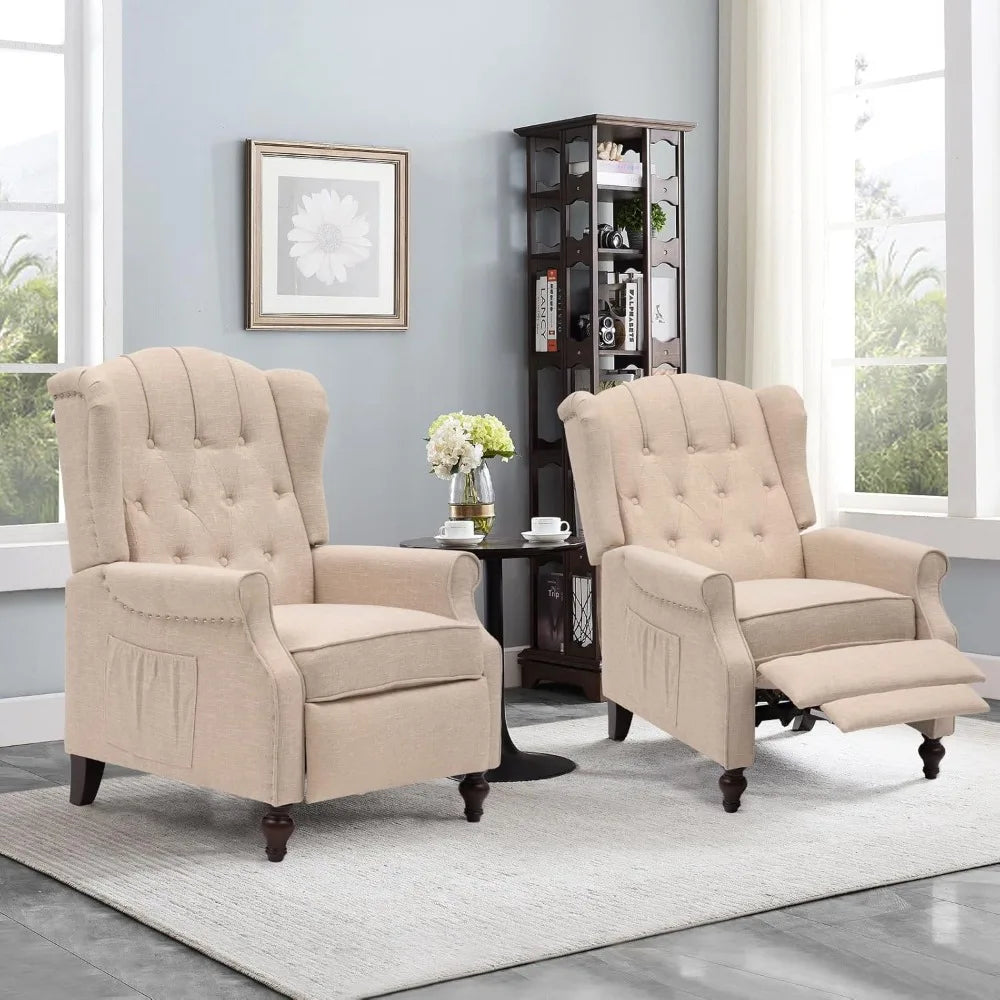 Wingback Pushback Recliner Chair