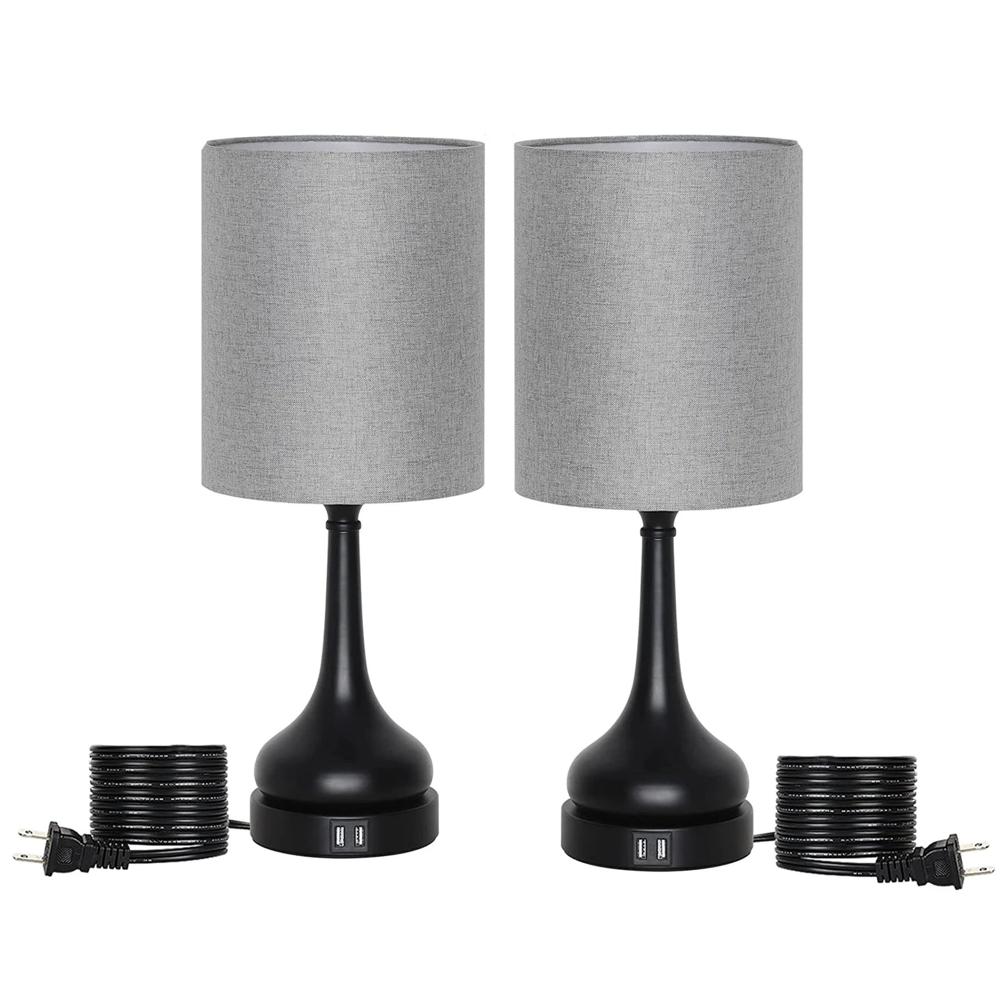 Bedside Table Lamp Set of 2