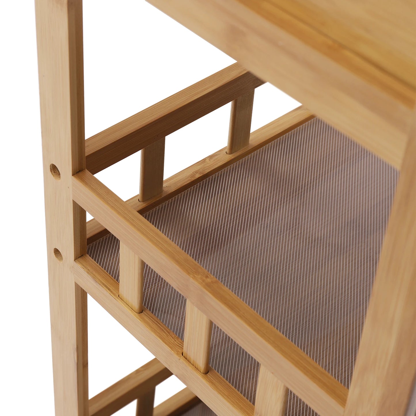 31.5 Inch Tall Rolling Storage Cart with 3 Tiers