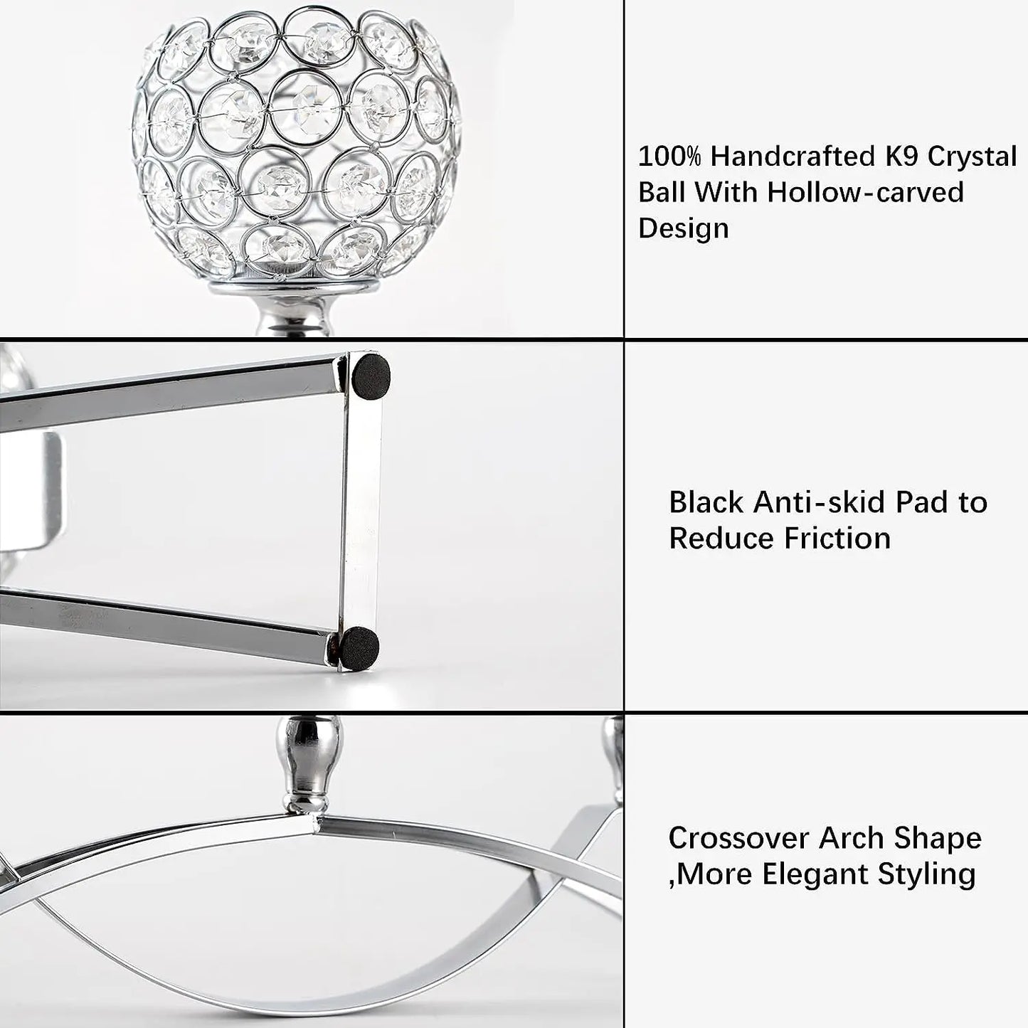 Crystal Table Candelabra Centerpiece DiningRoom