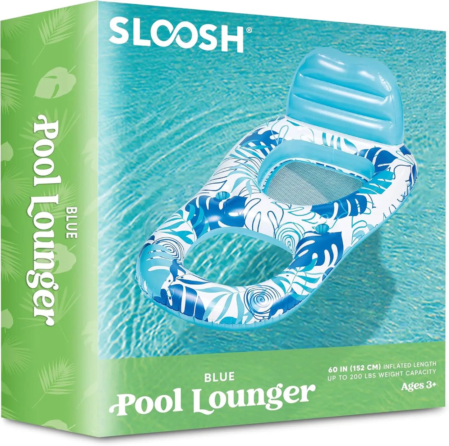 JOYFY Inflatable Adult Pool Float Lounger Chair