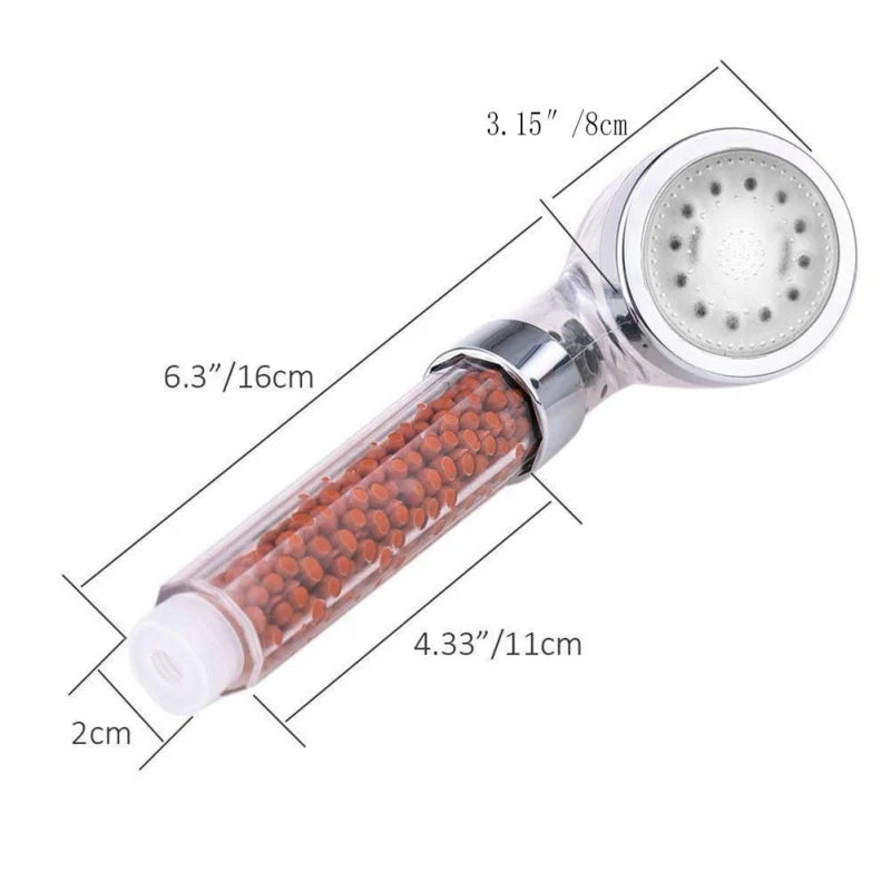 LED 7-color Changing Shower Head with Filtration