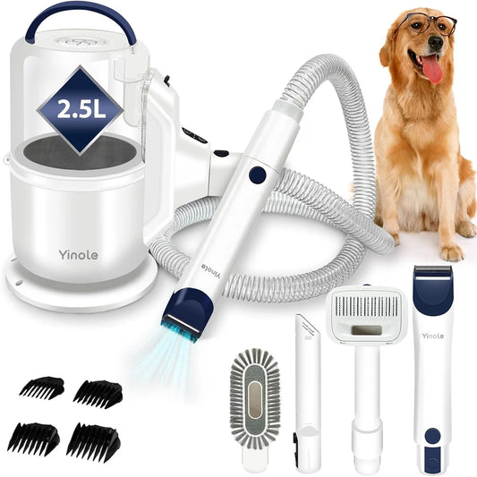 Yinole Pet Grooming Vacuum, with Clippers