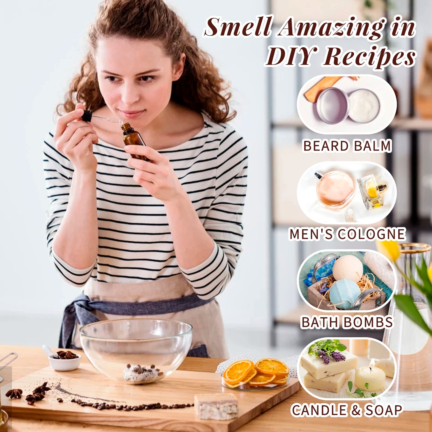 HIQILI Woody Gift Set for Aromatherapy Diffuser