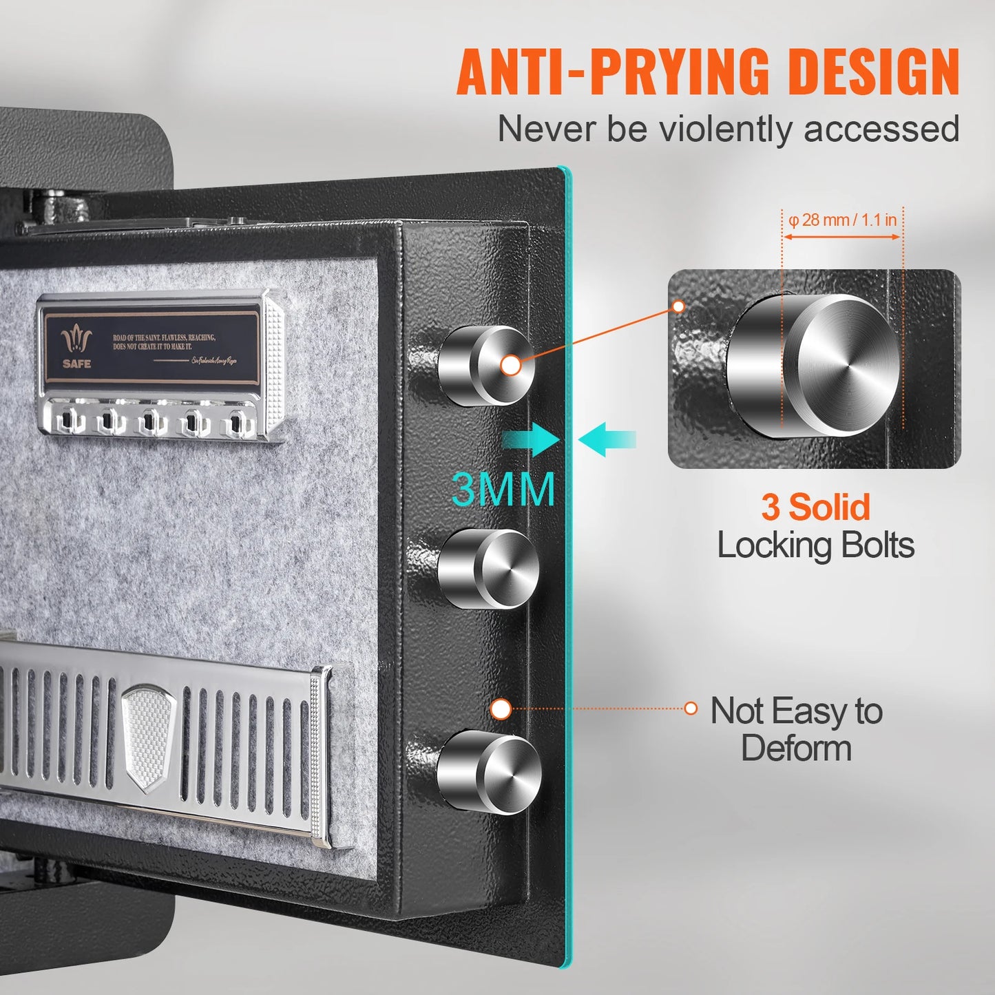 SucceBuy 1.2 or 0.5 Cubic Ft Electronic Safe