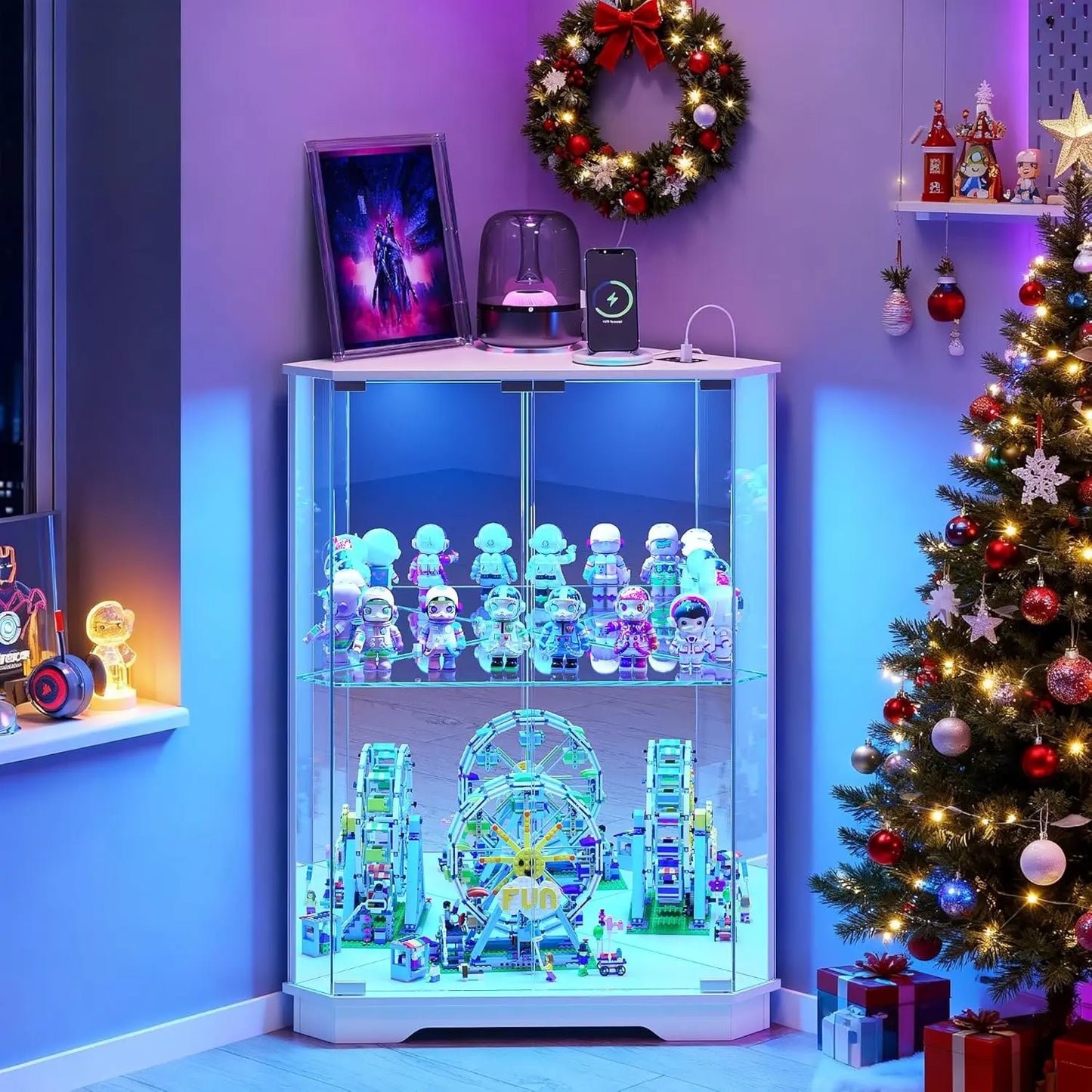 Tall or Corner Configuration LED Display Cabinet