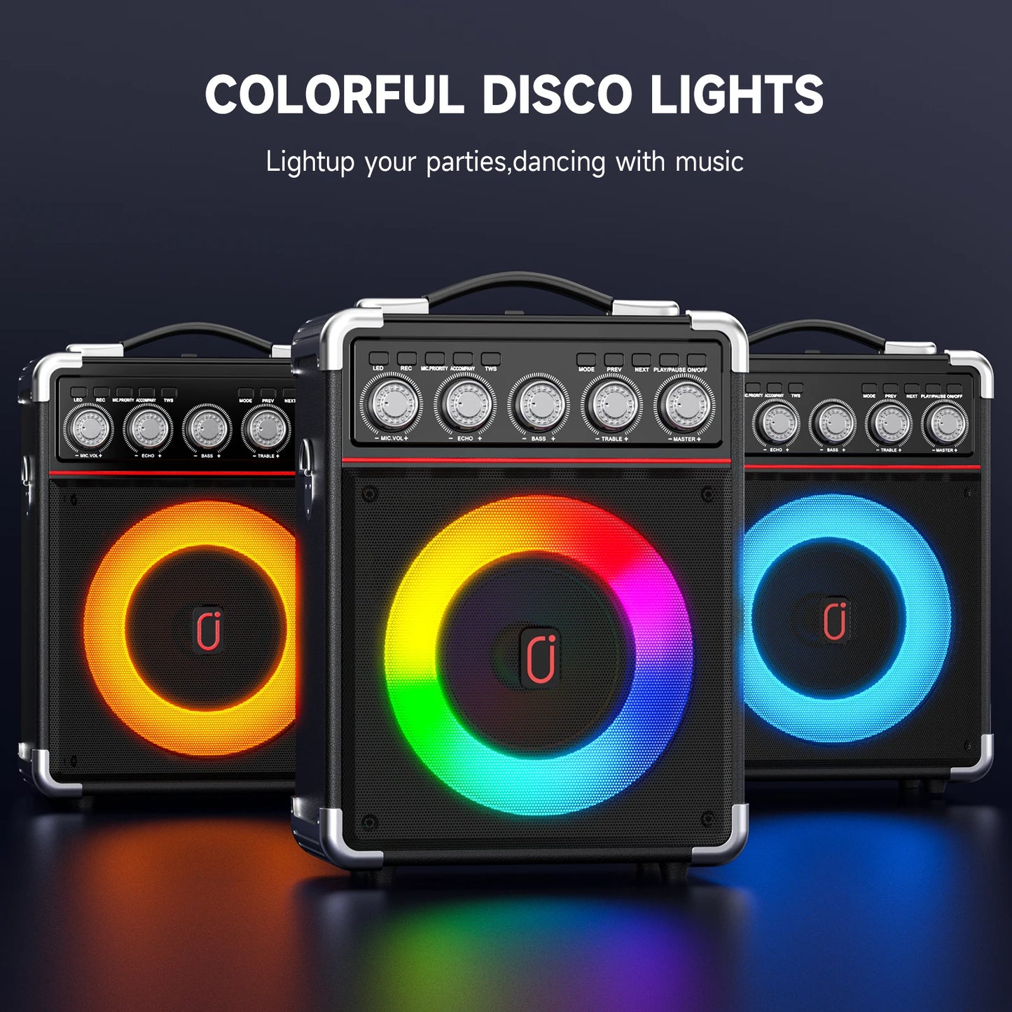 FanFun Karaoke Speaker with 2 Microphones