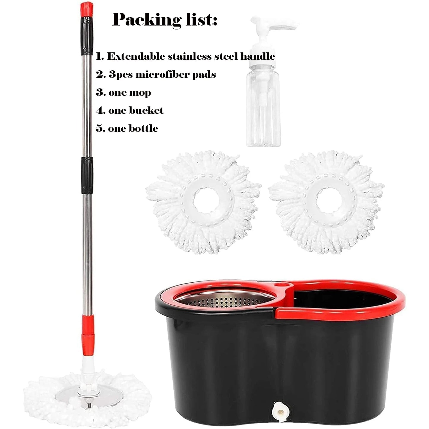360° Spin Mop Bucket Sets with Wring System