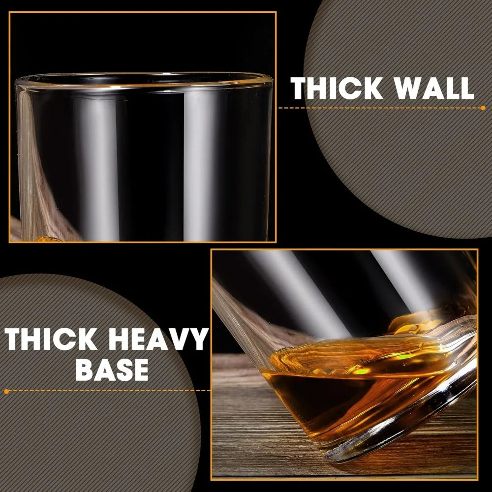 18 Pieces Old Fashioned Whiskey Glasses